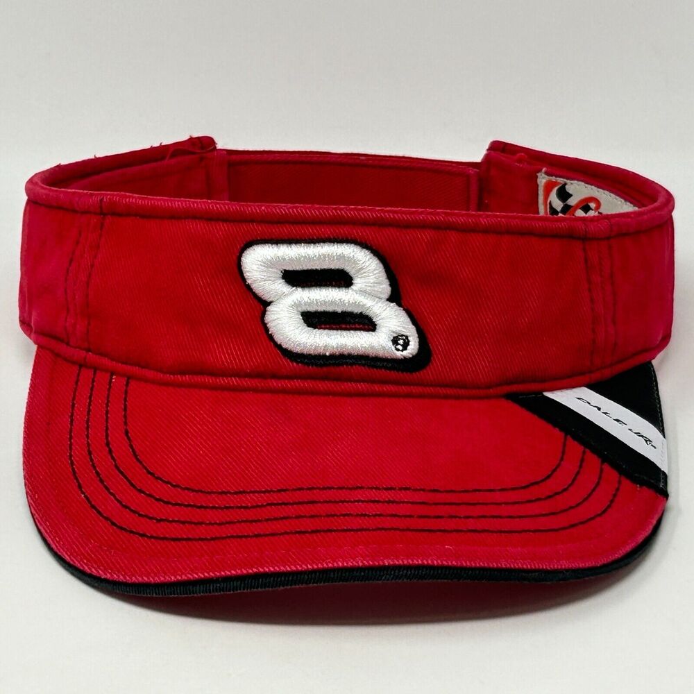 Dale Earnhardt Jr NASCAR Youth Visor Hat Cap Red Chase Child Kids Boys Girls